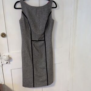Isaac Mizrahi Gray and Black Midi Dress